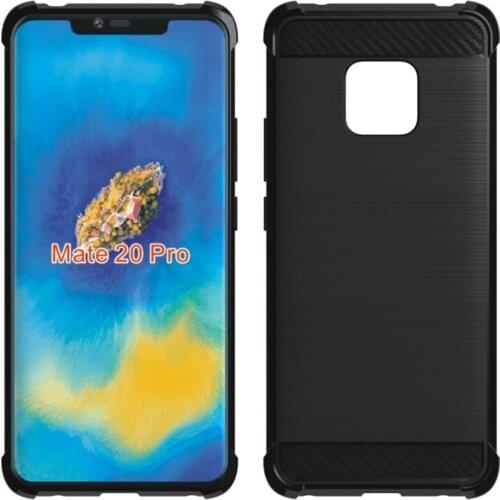 For Huawei Mate 20 Pro Case Soft TPU Carbon Fiber Shockproof Protective Back Cover Case for huawei mate20 pro 20pro phone shell