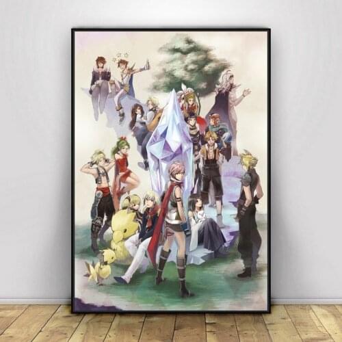 Final fantasy Video Game Poster PC,PS4,Exclusive Role-playing RPG Game Canvas Custom Poster Alternative Artwork Gift
