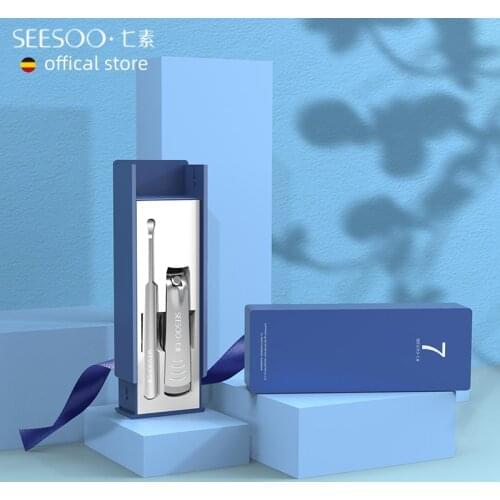 2Pcs Mini Nail Clippers Set Portable Fingernail Earpick Earwax Cleaning Durable Nail Files Fingernails Cutter Manicure Set Tool