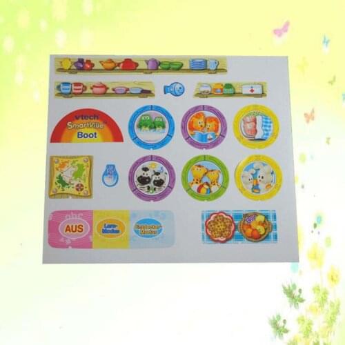 Advertisement vinyl decal printing, cheap paper brand sticker printed