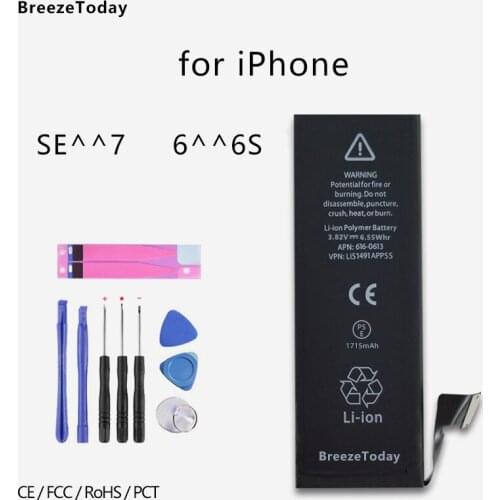 New Mobile Phone Battery For iPhone 7 6 Battery SE Battery 6S Battery Replacement Original батарея для телефона bateria