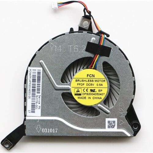 QAOOO Original Fan For HP Pavilion 14-V 14-V028TX 15-V 15-P 15-K TPN-Q139 TPN-Q140 Q143 Cpu Cooling Fan 767712-001 767776-001