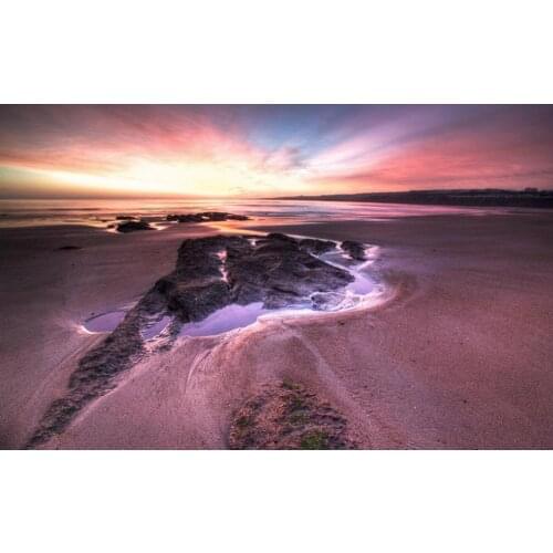 Beach Beautiful Sunset Art Film Print Silk Poster Home Wall Decor 24x36inch