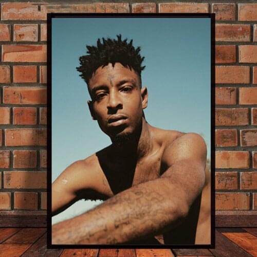 Savage Rap Music Star Hip Hop Rapper Painting Core Picture Bedroom Room Wall Art Home Decor Quality Silk Canvas Posters