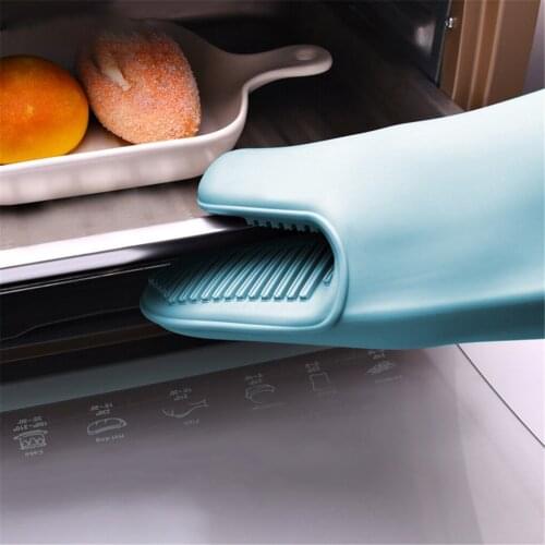 1pc Silicone Heat Resistant Clip Non-Slip Handle Cover Anti-Scald Heat Pot Clips Bowel Microwave Oven Gloves Kitchen Gadgets