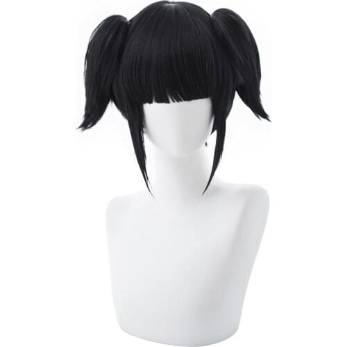 High Quality Back Street Girls Chika Black Short Cosplay Wig Halloween Cosplay Wigs