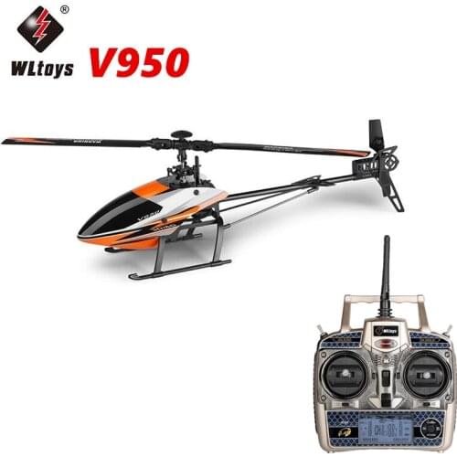 WLtoys V950 6CH 3D6G System Flybarless Big RC Helicopter with Brushless Motor 2.4G RTF