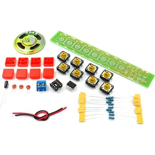 1SET NE555 Component Electronics Electric Piano Organ Module DIY Kit Learn electronic principles, childrens lab