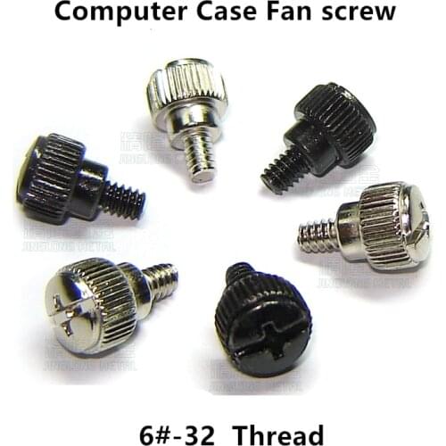 100pcs 6#-32 Hand Screw Computer PC Case Fan Screw Adjustment Thumbscrews Step Thumb screw M3.5