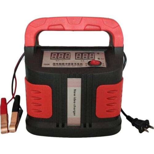 12V/24V 350W Portable Car Battery Charger 200MAh Intelligent Pulse Repair Type LCD Battery Charge Strong Charging Automatic Circ