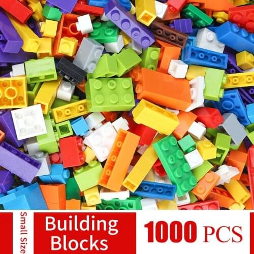 200-1000 Pcs Building Blocks DIY Small Particle Puzzle Assembly Creative Bricks Model Constructor Educational Kids Toys