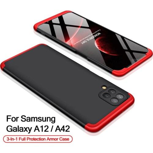 360 Degree Protection Case For Samsung Galaxy A12 A32 A02S A42 5G Case Anti-knock Matte Hard Cover For Samsung A12 A32 A02S A42
