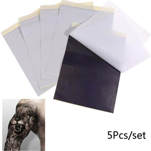 5Pcs/Set Tattoo Transfer Paper Stencil Carbon Thermal Copier Tracing Hectograph