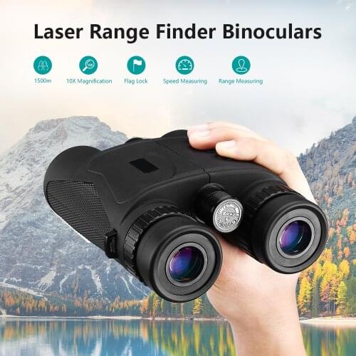 Rangefinder 1500M Distance Binoculars Telescope Range Finder 10x42 Zoom Speed Measuring Golf Range finders For Hunting Outdoor