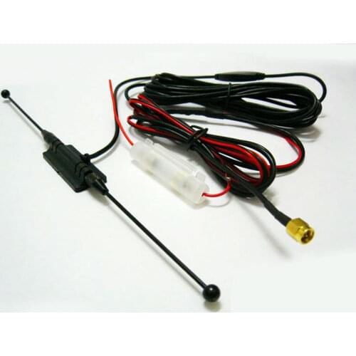 DVB-T ISDB-T Antenna Car Digital TV Antenna Aerial with a Amplifier Booster SMA connector 5M+Free shipping WF