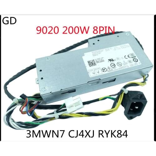 GD Original For DELL OPX 9020 AIO All in One 200W Power Supply 3MWN7 CJ4XJ RYK84 L200EA-01 D200EA Full Tested Fast Shipping