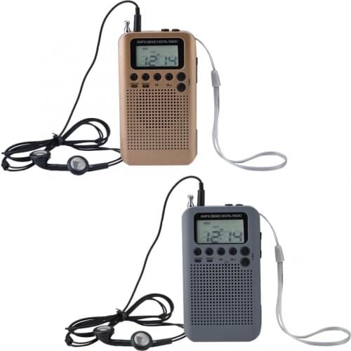 Mini Radio FM AM Decoding Digital Radio 2 Band 8UV Stereo Radio Digital Tuning Radio Pocket Radio mini radio speaker