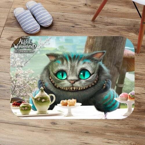 Alice in Wonderland Floor Mats Custom Bathroom Kitchen Carpets Doormats DIY Living Room Floor Mat Anti-Slip Bath Tapete