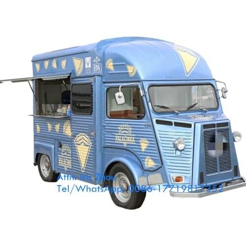 New street food vending cart / electric vintage food truck / mobile food trailer sale