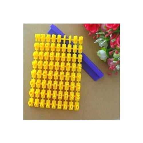 Wholesale 300pcs/lot new Fondant Cake Alphabet Letter Number Cookies Stamp Embosser Biscuit letter mold