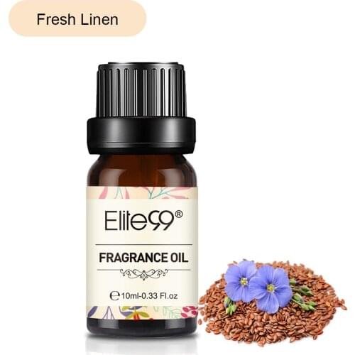 Elite99 10ml Fresh Linen Fragrance Oil For Aroma Aromatherapy Diffuser Massage Oil Flower Fruit White Musk Pure Essential Oils