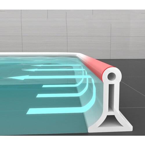 Silicone Bathroom Water Retaining Strip waterproof toilet Washing Machine Dry Wet Separation blocker Shower Dam flood barrier