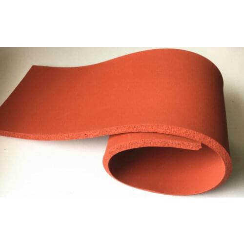 Custom Made Silicone Foam Slab Plate Sheet Board for Heat Press Machine Heat Insulation Blanket 600 x 800 x 10mm Red