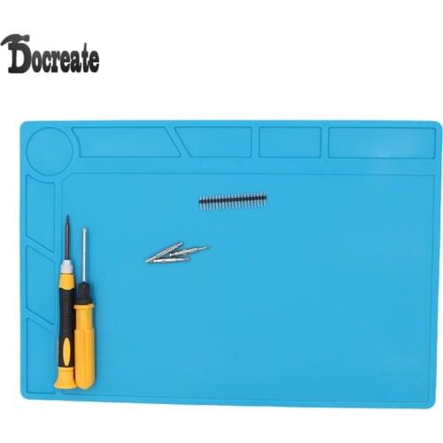 34x23cm Heat-resistant Silicone Pad repair Mat Heat Insulation BGA Soldering Repair Station with 20 cm Scale