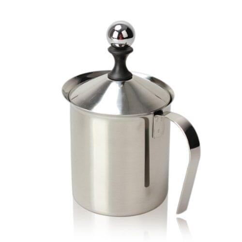 Stainless Steel Double Mesh Milk Frother Milk Foamer Milk Creamer (800ml/27oz)