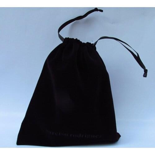 High quality black 8*10cm velvet jewelry gift pouch velvet drawstring pouch bag bracelet vanilla bag