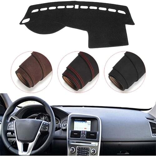 Console Dashboard Suede Mat Protector Sunshield Cover Fit For Volvo XC60 S60 S60L 2012-2016