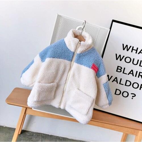 2019 Winter Casual Solid Jacket For Girls Letter Long Sleeve Childrens' Jacket High Quality Fashion Clothes