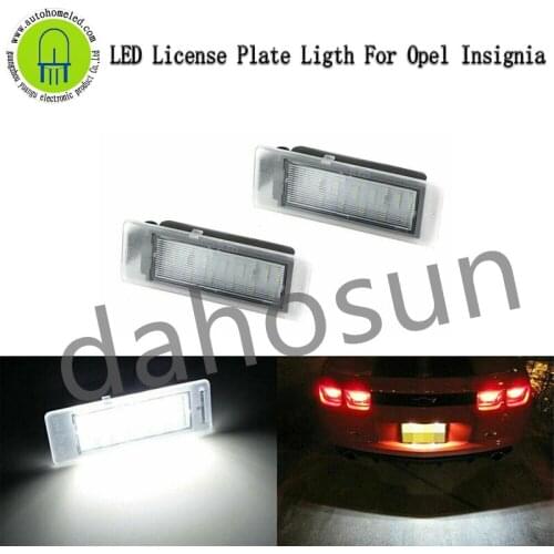 2Pcs Dahosun White LED License Plate lamp For Chevrolet Cruze 09-14 Camaro 10-13 Sonic 12-14 Fraverse Impala/Opel Insignia Sport