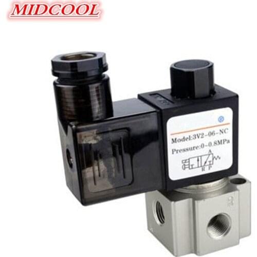 3/2 Way 3V2 Series 3V2-06 3V2-08 Pneumatic Solenoid Valve