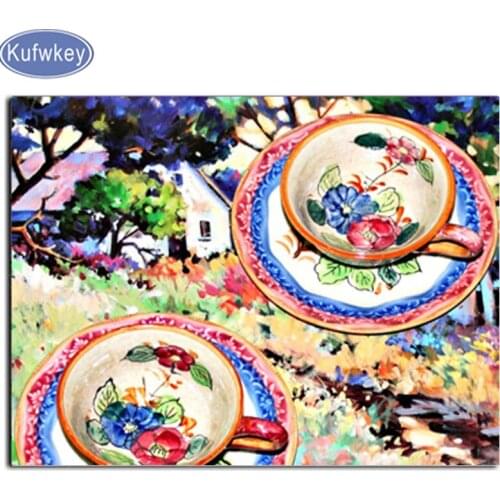 Full Square Drill 5D DIY Diamond Painting"special cup"pattern diamond Embroidery Still life Cross Stitch Europe Home Decor