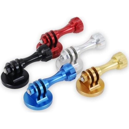 Aluminio CNC pulgar montura de trípode con tornillo adaptador para Gopro héroe 8 7 6 5 4 3 + PERÍODO DE SESIONES Sj4000 Sj5000 S