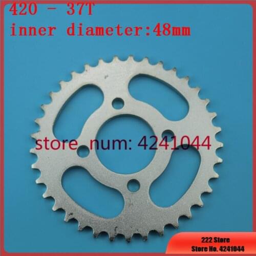 Free shipping 420 chain Sprocket Gear 37 T Tooth 48mm For Dirt Pit Bike Off Road Accessories Parts 50cc-125cc