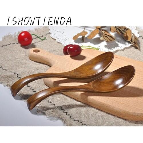 Wood Soup Spoons for Eating Mixing Stirring Cooking, Long Handle Spoon Kitchen porridge soup cooking utensils