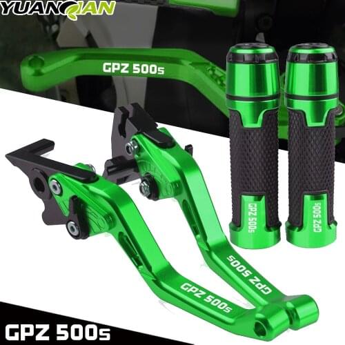 For KAWASAKI GPZ500S GPZ500 S GPZ 500S 1990-2009 1991 1992 Motorcycle Adjustable Folding Brake Clutch Levers Handlebar Hand Grip