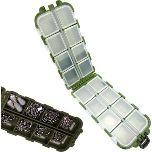 Mini Fishing Tackle Box Small Clear Plastic Hooks Lures Baits Accessory Accessories Holder Terminal Storage Container