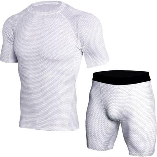 Fashion Man Fitness Set Anti-swear Gym Wear Stretch Training Cloth Man Sports Wear