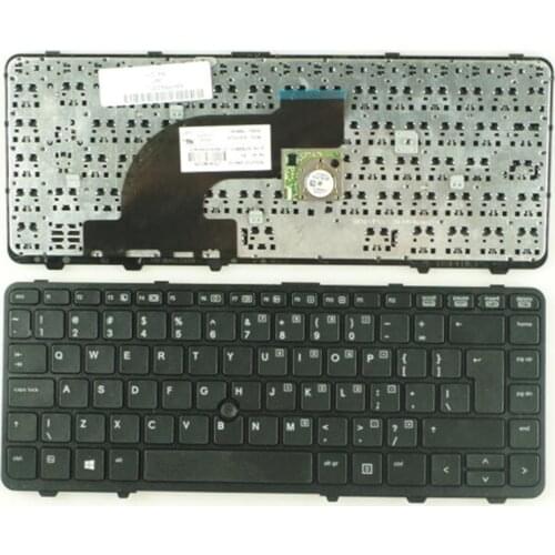 New For HP ProBook 640 G1 645 G1 US Black keyboard with frame UI version