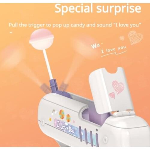 Candy Gun Surprise Lollipop Gun Same Creative Gift for Boy Friend Children Toy Girl Friend Gift