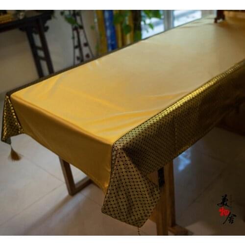 Table Cloth Plain Landscape Style Embroidery Wedding Room Sofa Home Hotel Bedding Villa Decoration Cushion Dresser Runner Cover