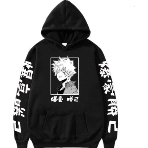 2021 New My Hero Academia Hoodies Mens Casual Fashion Sweatshirts Japan Anime Harajuku Hoodie Women Hip Hop Streetwear Male