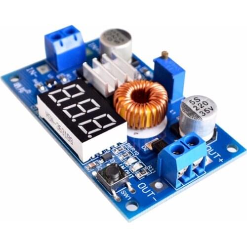 XL4015 5A High Power 75W DC-DC Adjustable Step-Down Module+LED Voltmeter Power Supply Module