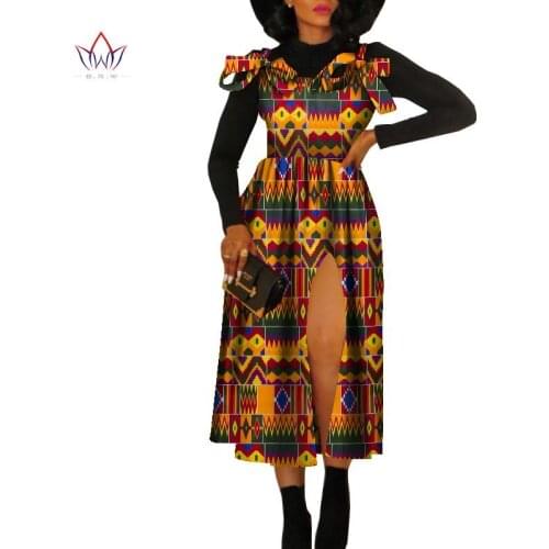 Stock Size Low Price African Clothing for Women Dashiki Print Dress Maxi Dress Party Clothing 5XL WY105