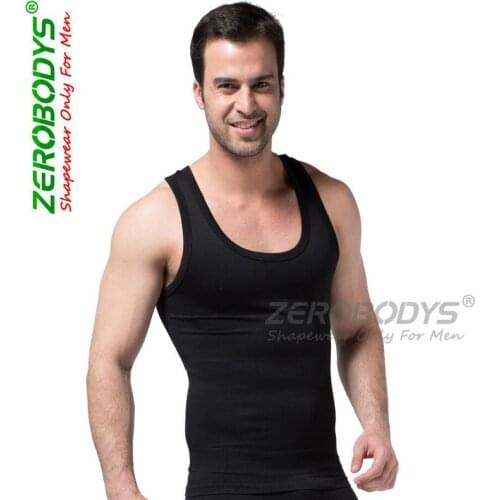 2017 Men Slimming Vest Lift Body Shaper Belt Underwear Stretchy Shapewear Tops Vests Hot sale