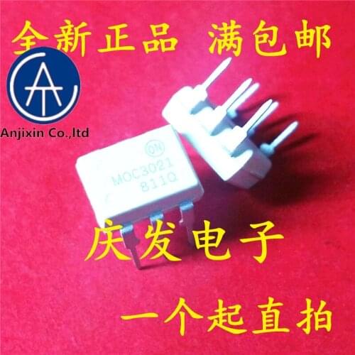 10pcs 100% new and orginal in stock MOC3021 MOC3021M DIP - 6 decoupling densities