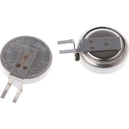 2 Pcs For SEIKO MS621FE FL11E 3V 5.5mAHr Rechargeable Battery Super Capacity